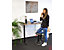 Schreibtisch elektrisch höhenverstellbar Josi | BxT 120 x 80 cm | Platin | Novigami